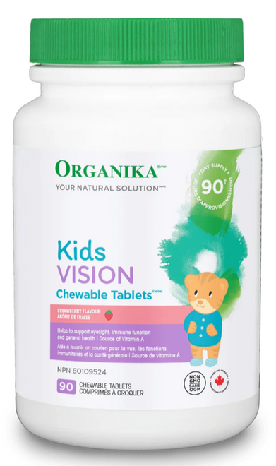 加拿大兒童護眼咀嚼片  Organika Kids Chewable Vision Tablets (90 tablets)