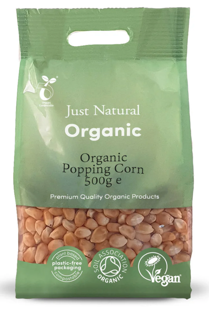 英國有機爆谷粟米乾 Just Natural Organic Popping Corn (500g)