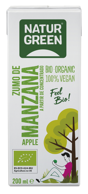 西班牙有機蘋果汁 NaturGreen Organic Apple Juice (200ml)