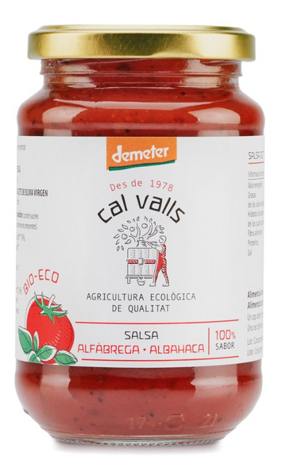 西班牙有機羅勒蕃茄醬 Cal Valls Organic Tomato Basil Sauce 350g