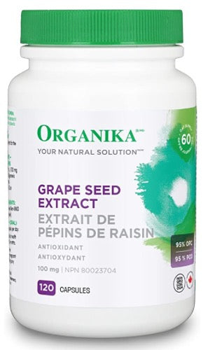 加拿大葡萄籽精華 Organika Grape Seed Extract (95% OPC) 120 capsules