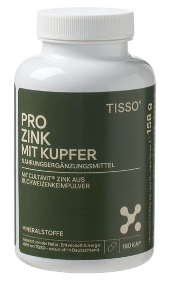 德國鋅銅補充膠囊 TISSO Zinc with Copper (180 capsules)