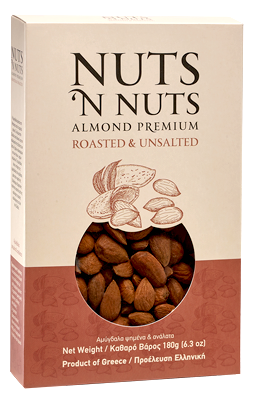 希臘香烤無鹽杏仁 Nut ‘N Nuts Roasted & Unsalted Almond (180g)