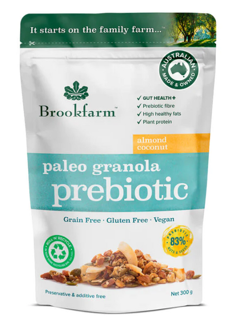 澳洲農場無麥麩益生元果仁早餐 Brookfarm Gluten Free Prebiotic Paleo Granola (300g)