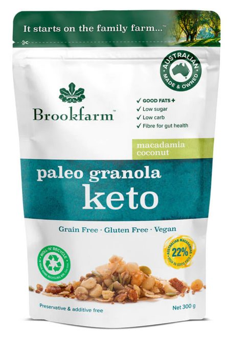 澳洲農場生酮堅果椰子早餐 Brookfarm Keto Paleo Granola with Macadamia and Coconut (300g)