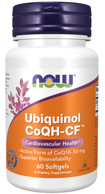 輔酶Q10泛醇50毫克 Now Ubiquinol CoQH-CF™ 50mg (60 softgels)