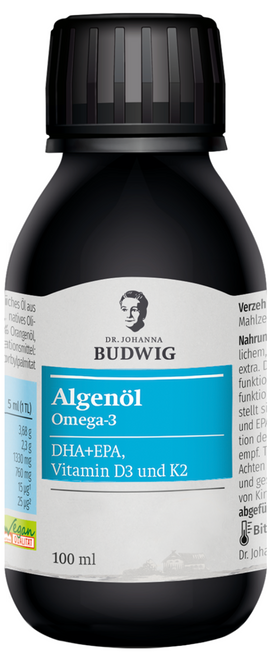 布緯博士奧米加三海藻D3K2油 Dr. Budwig Omega-3 Algae Oil with D3K2 (100ml)