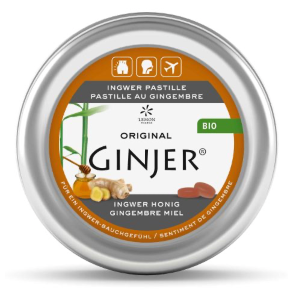 德國有機蜜糖薑糖 Ginjer Organic Ginger Pastille - Honey (40g)