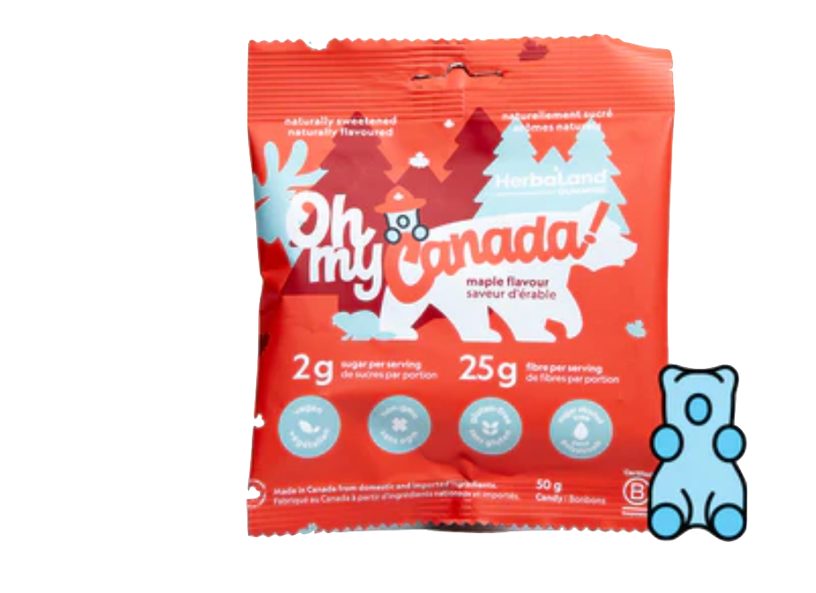 加拿大楓葉高纖軟糖 Herbaland Oh My! Canada - Maple Gummies (50g)