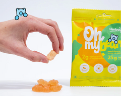 加拿大蜜桃熊仔高纖軟糖 Herbaland Oh My! Bears - Peach Gummies (50g)