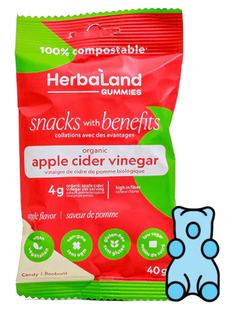 加拿大蘋果醋高纖軟糖 (40克) Herbaland Apple Cider Vinegar Gummies (40g)