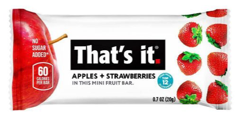 士多啤梨蘋果迷你棒 That's It Strawberry and Apple Mini Fruit Bar (20g)