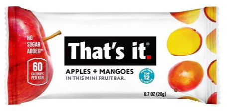 芒果蘋果迷你棒棒 That's It Mango and Apple Mini Fruit Bar (20g)
