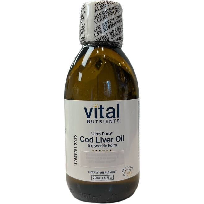 純淨鱈魚魚肝油 Vital Nutrients Ultra Pure Cod Liver Oil (200ml)