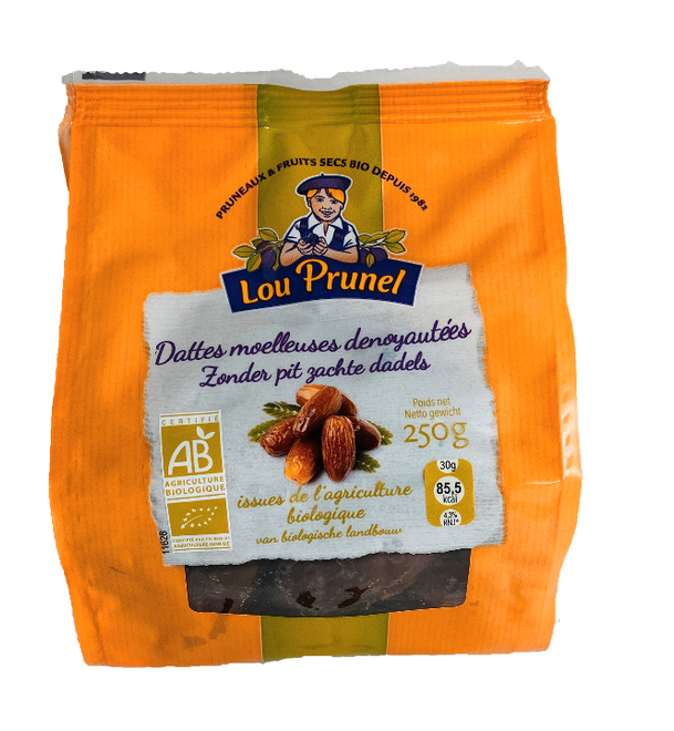 有機去核椰棗軟乾果小食 Lou Prunel Organic Soft Dried Pitted Dates (250g)