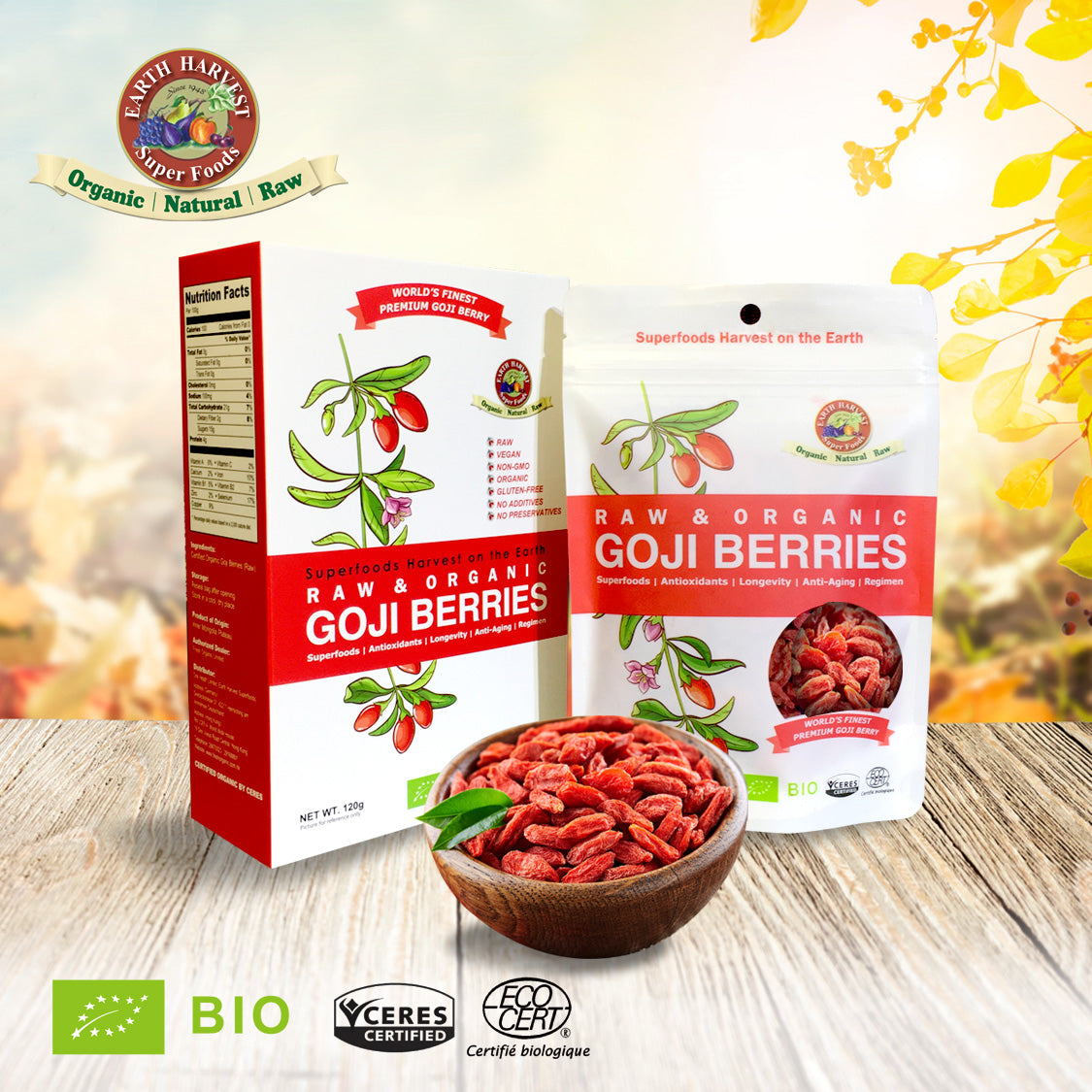有機原生杞子 Organic Raw Goji Berries (120g)