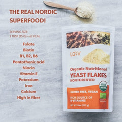 有機非強化營養酵母 Loov Organic Non-Fortified Nutritional Yeast Flakes (227g)
