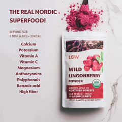 有機野生森林越橘莓粉 Loov Organic Wild Lingonberry Powder (113g)