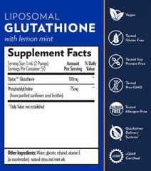 脂質谷胱甘肽 Quicksilver Liposomal Glutathione (50ml)