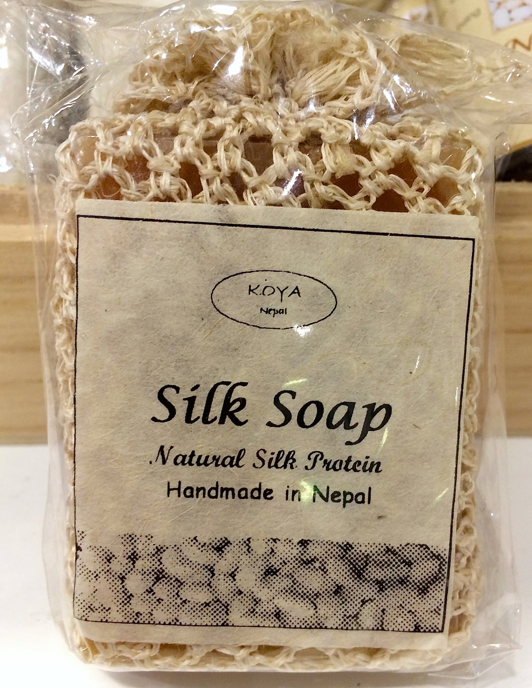 尼泊爾天然真絲肥皂 (連天然絲網) Nepal Silk Soap with Silk Net