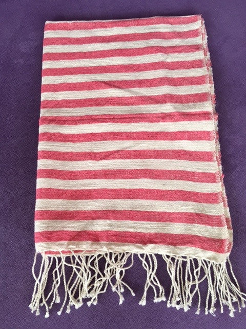 非洲抹手小棉布 (桃紅) Ethiopian Hand Towel (Raspberry)