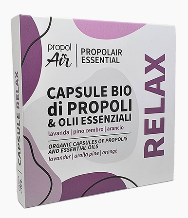 補給擴散器的有機蜂膠精油膠囊（薰衣草） Propolis Refill Organic Capsules with Essential Oil for Diffusers (RELAX) (一盒五粒）