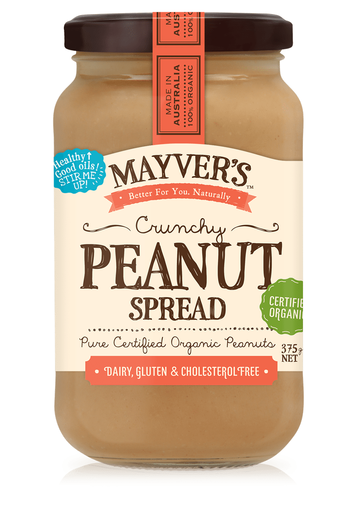 有機粗粒純花生醬 Mayver's Organic Crunchy Peanut Spread (375g)