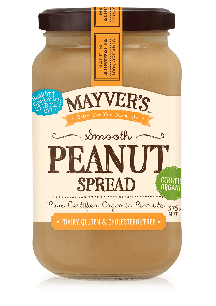 有機香滑純花生醬 Mayver's Organic Smooth Peanut Spread (375g)