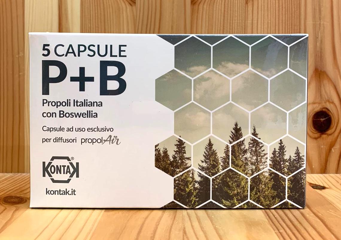 補給擴散器的乳香蜂膠膠囊 Propolis Refill P+B Capsules for Diffusers (一盒五粒）