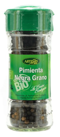 即磨有機原粒黑胡椒 Artemis Organic Black Peppercorns with Grinder (40g)