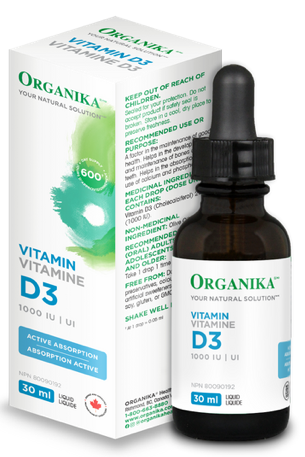 維他命D3液  Organika Vitamin D3 Liquid 1000IU (30ml)