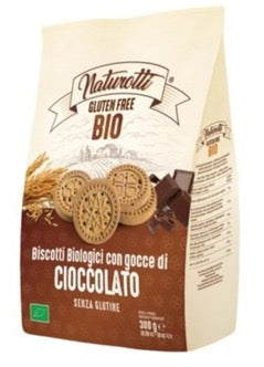 意大利無麥麩有機朱古力餅 Gluten-free Organic Biscuits with Chocolate Chips (220g)