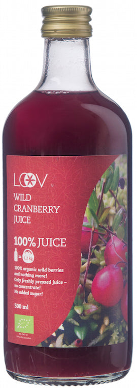 Loov 有機森林野生小紅莓汁 Organic Wild Cranberry Juice (500g)